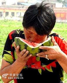 老太太吃瓜搞笑  第1张